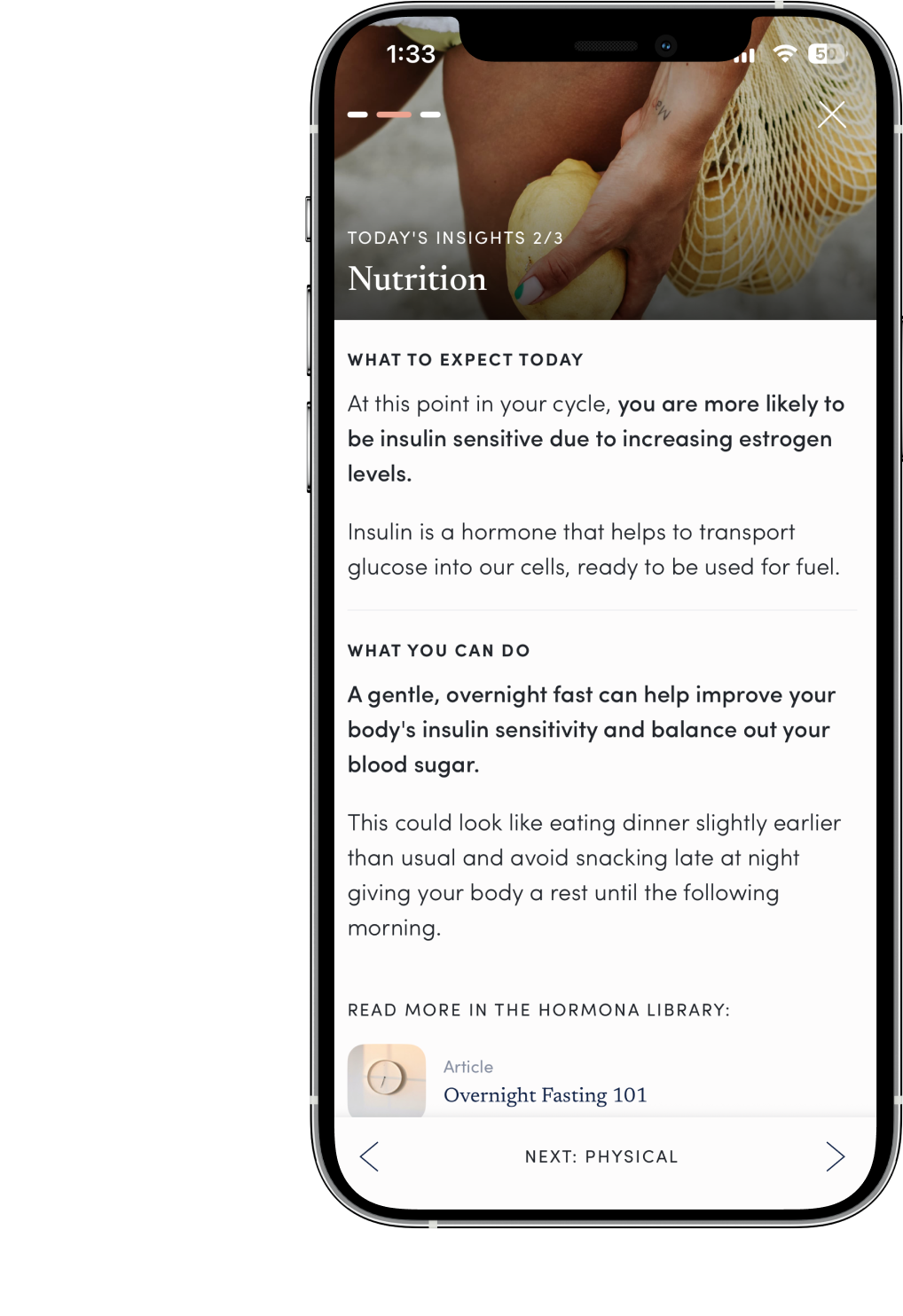 Personalized daily insights