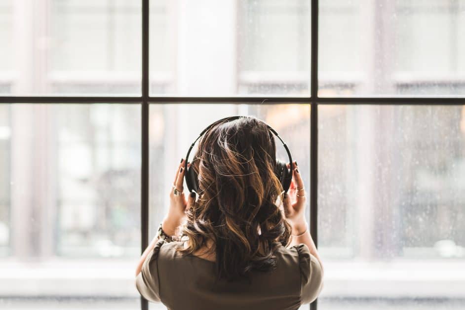Putting on your headphones and staring out of the window may well help you relax more... Worth a try, no?