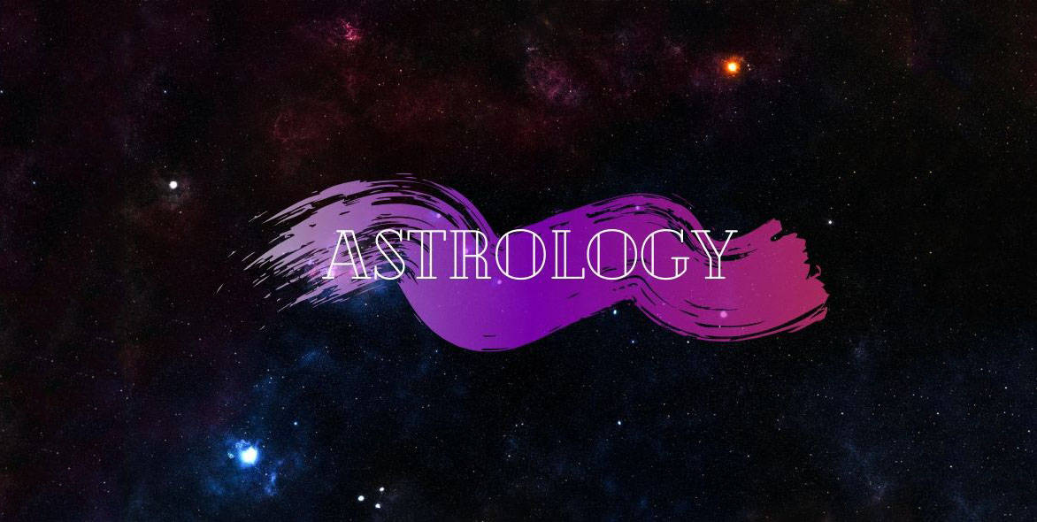 starry sky and text astrology