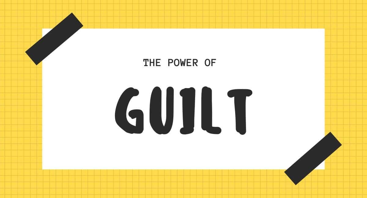 yellow background and the power of guilt