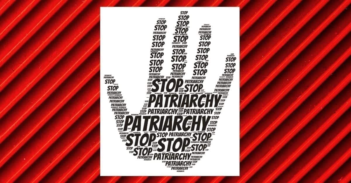hand saying stop patriarchy
