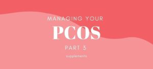 PCOS on pink backgorund
