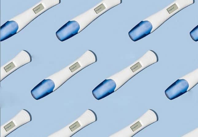 blue pregnancy tests