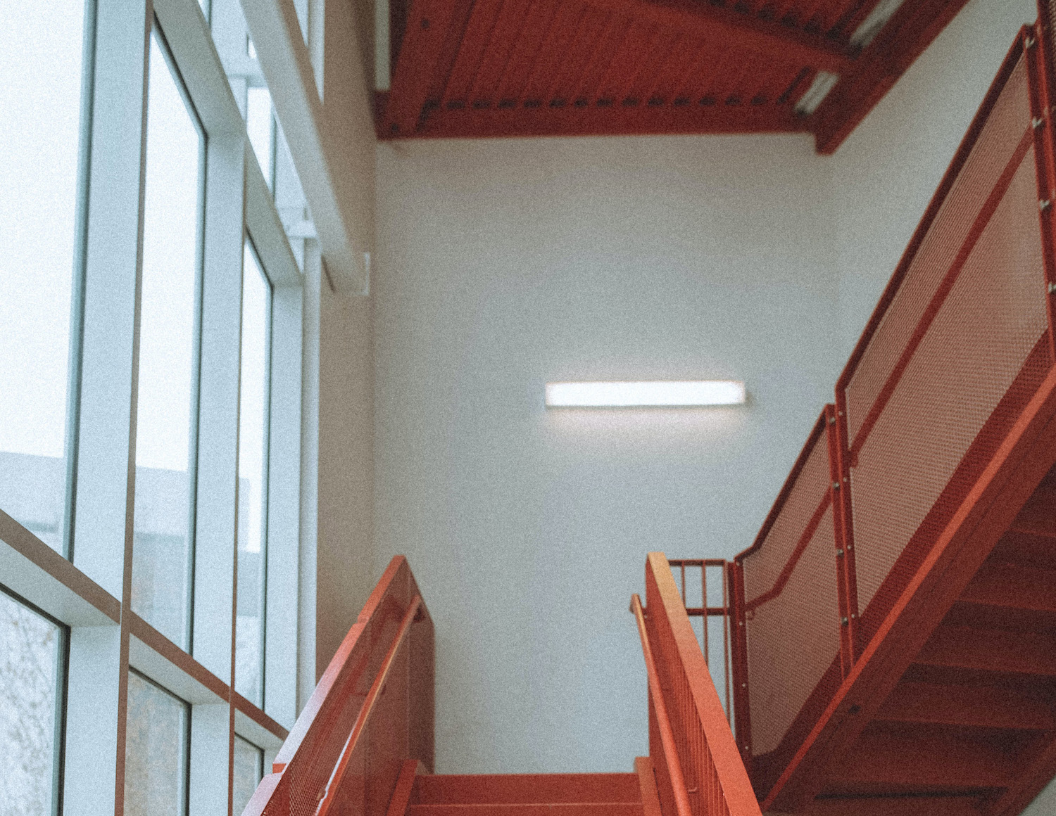 orange staircase