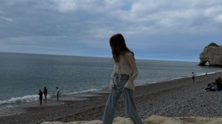 women by the beach